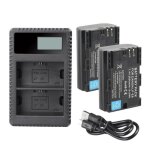 Deux batteries de rechange et chargeur lp - e6, lp - e6n pour canon eos 80d, 70d, 60d, 7d, 6d, 5d, 5d ... Deux batteries de rechange et chargeur lp - e6, lp - e6n pour canon eos 80d, 70d, 60d, 7d, 6d, 5d, 5d ...
