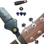 Deux manches de guitare, bandeau, sangle en cuir, boucle anti - dclenchement, chansons folkloriques, ...