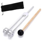 Diapason 128 hz, diapason non magntique en alliage daluminium de frquence c - 128 pour avec marteau ...