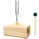 Diapason 528hz avec bo�te de r�sonance, alliage d'aluminium, haut - parleur en bois, parfait pour l'aromath�ra ...