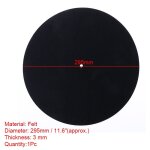 Diapositives anti - vibration audiophile pour tourne - disque vinyle lp, 12 en effet, optique 295mm, ...