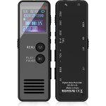 Dictaphone 64 go avec commande vocale - mini enregistreur audio avec lecture, dictaphone num�rique hifi ...
