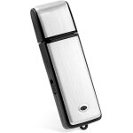 Dictaphone 8 go - enregistreur numrique  activation vocale avec rduction du bruit, botier en mtal ...