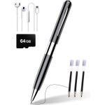 Dictaphone num�rique 64 go - enregistreur vocal - enregistreur vocal avec fonction d'�criture - enregistreur ...