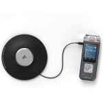 Dictaphone numérique avec 8go de mémoire intégré et microphone de surface inlus gris noir Dictaphone numérique avec 8go de mémoire intégré et microphone de surface inlus gris noir