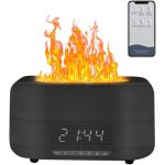 Diffuseur d'arôme a flamme colorée humidificateur réveil silencieux diffuseur de parfum portable pour ... Diffuseur d'arôme a flamme colorée humidificateur réveil silencieux diffuseur de parfum portable pour ...