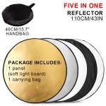 Diffuseur de réflecteur de photographie narportable pliable, 5 en 1, lumière multicolore, studio multi ... Diffuseur de réflecteur de photographie narportable pliable, 5 en 1, lumière multicolore, studio multi ...