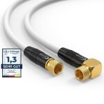 Digital satellite antenna cable 135db 2x f connector 1x f connector 1x 90 gold plated ultra hd 4k 3d ...