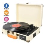 Digitnow! bluetooth platine vinyle, retro lp platine 3 vitesse avec haut - parleurs intgrs, portable ...