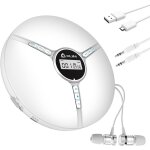 Discman ¿ lecteur cd portable avec batterie intgre + ecouteurs fusion - mini walkman cd, baladeur ...