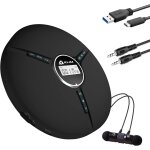 Discman ¿ lecteur cd portable avec batterie intgre + ecouteurs fusion - mini walkman cd, baladeur ...