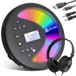 Discover lecteur cd portable avec casque et batterie intgre - baladeur lecteur cd pour voiture, mini ...