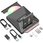 Disque dur externe cd / dvd, graveur portable usb c 7 - en - 1 pour ordinateur portable cd / dvd avec ... Disque dur externe cd / dvd, graveur portable usb c 7 - en - 1 pour ordinateur portable cd / dvd avec ...