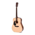 Ditson by sigma d - 10l - guitare acoustique dreadnought gaucher s�rie 10 - naturel satin�