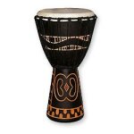 Djemb tanga slammer noir 12'' - sculpture gye nyame