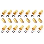 Doesnotapply 21 pcs fiches f - adaptateur antenne connecteur coaxial raccord antenne tv adaptateur d'antenne ...