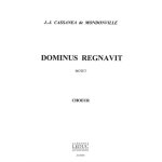 Jean - joseph cassanea de mondonville : dominus regnavit - r�duction pour voix et piano choeur mixte ...