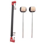 Double arbre dâ¿entraînement de tambour barre de connexion pédale de grosse caisse avec 2 marteaux a ... Double arbre dâ¿entraînement de tambour barre de connexion pédale de grosse caisse avec 2 marteaux a ...