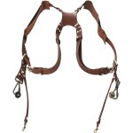 Double bandoulire pour appareil photo, sangle camra en cuir rglable d'appareil photos harnais epaule ...