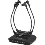 Double casque tv sans fil pour sniors, 3 prrglages de tonalit, volume spar, 15 heures batterie, ...