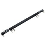 Double kick drum pedal drive shaft steel bass drum pedal linkage connector arm , noir Double kick drum pedal drive shaft steel bass drum pedal linkage connector arm , noir