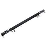 Double kick drum pedal drive shaft steel bass drum pedal linkage connector arm , noir Double kick drum pedal drive shaft steel bass drum pedal linkage connector arm , noir