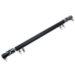 Double kick drum pedal drive shaft steel bass drum pedal linkage connector arm , noir Double kick drum pedal drive shaft steel bass drum pedal linkage connector arm , noir
