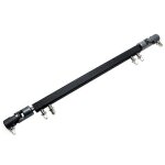 Double kick drum pedal drive shaft steel bass drum pedal linkage connector arm , noir Double kick drum pedal drive shaft steel bass drum pedal linkage connector arm , noir
