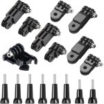 Double kit 8 - en - 1 pour fixation moto / vlo - accessoires filets 1 / 4  pour camra sport