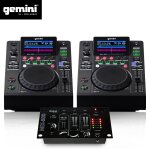 Double platines lecteurs lcd gemini mdj - 500 pro usb mp3 media player mode midi + table de mixage Double platines lecteurs lcd gemini mdj - 500 pro usb mp3 media player mode midi + table de mixage
