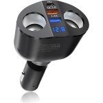 Double prise allume cigare adaptateur: pd30w qc3. 0 usb chargeur de voiture rapide avec voltmè 120w multi ... Double prise allume cigare adaptateur: pd30w qc3. 0 usb chargeur de voiture rapide avec voltmè 120w multi ...