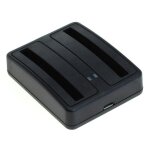 Double station de charge avec led pour samsung galaxy s4 siv duos gt - i9502