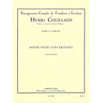 Michel blger : douze duos concertants (12) enseignement complet du trombone a coulisse par henri couillaud ...