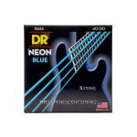 Dr nbb5 - 40 - hi - def neon - blue, jeu guitare basse, 5 cordes light 40 - 120