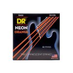 Dr nob6 - 30 - hi - def neon - orange, jeu guitare basse, 6 cordes medium 30 - 125