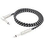 Droite angle droit 1 / 4 pouce cble d'instrument court ts cble guitare electrique amp cord 6. 35mm ...
