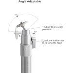 Drsn support vid�oprojecteur plafond r�glable (26 - 40cm) - jusqu'a 3 kg - pivotant a 360, pour mini ...