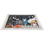 Drumnbase clb - nght@ vintage club jazz night tapis de batterie 163 x 142 cm