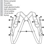 Dslr harnais de poitrine pour appareil photo avec boucles a dclenchement rapide, en noprne et poches ...