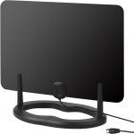 Dta455 - antenne tv int�rieur puissante num�rique - antenne tnt hd 1080p + ext�rieur haut gain 5dbi longue ...