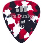 Dunlop 483p06th - mdiators genuine celluloid classic, pack de 12, confetti, thin