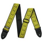 Dunlop d67 - 02ye - sangle guitare jacquard fillmore yellow