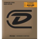 Dunlop dbfs40120s - jeu de cordes basse 5 cordes - filets plats short scale 40 - 120 Dunlop dbfs40120s - jeu de cordes basse 5 cordes - filets plats short scale 40 - 120