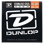 Dunlop dbs45100 stainless steel medium light 45 - 100 - jeu cordes guitare basse