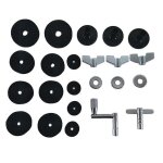 Durable rsistant a l'usure cymbale stand feutres pads set avec ecrou rondelle cl a douille