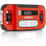 Duronic apex radio / alarme / lampe torche / chargeur usb dynamo et solaire � � affichage num�rique ne ...