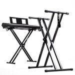 Duronic ks2b support pour synth�tiseur clavier avec vis et sangles de fixation hauteur r�glable l�ger ...