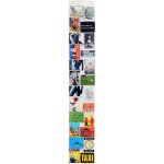 - dv001 - rideau de pochettes, porte photos avec 24 pochettes, 26x164 cm, pour format paysage et format ...