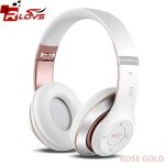 E casque sans fil hifi st�r�o sur l'oreille, casque bluetooth avec micro, prend en charge la carte tf, ...