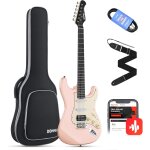 E - guitar set full size, hss bobine divis pickups, 39 pouces solid body st guitare dbutant set avec ...